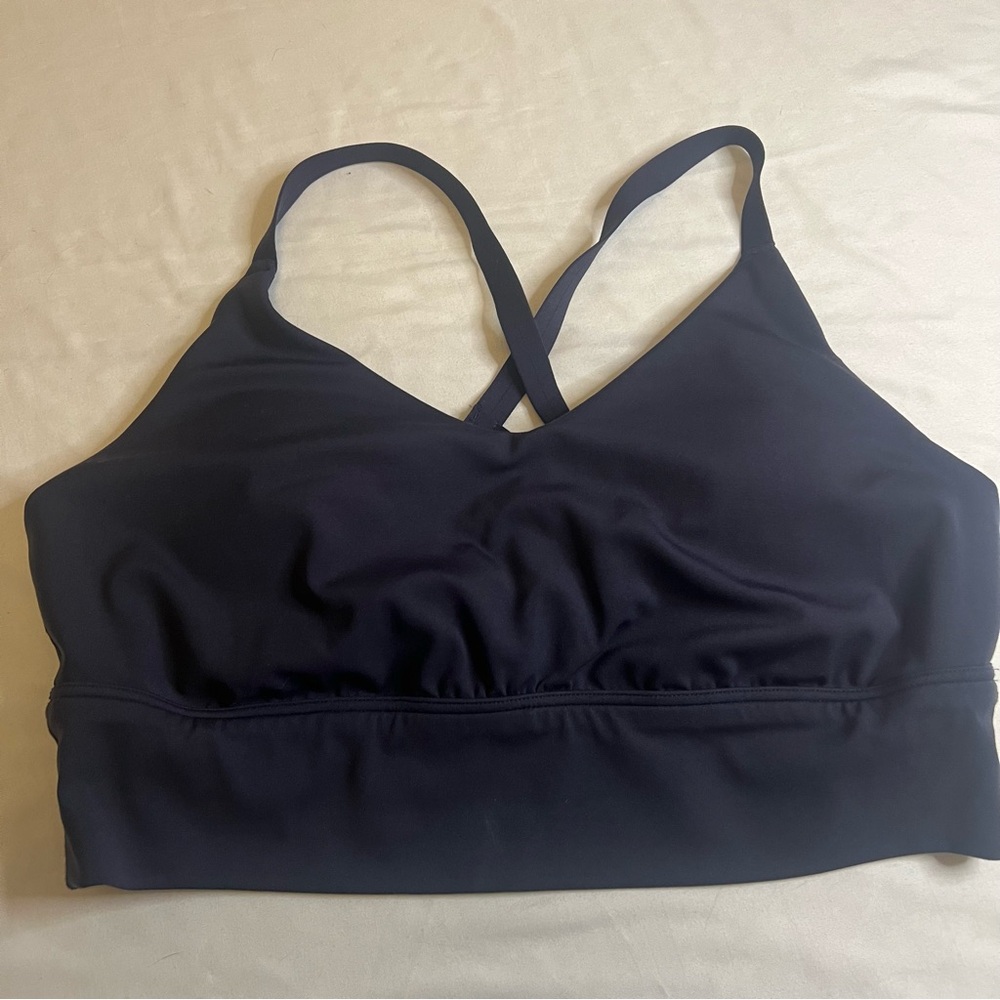 OFFLINE by Aerie Real Me Athleisure Yoga Sports Bra XL Medium Support Navy